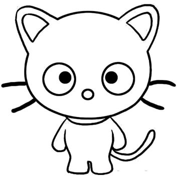 Desenho de Chococat Sanrio para Colorir