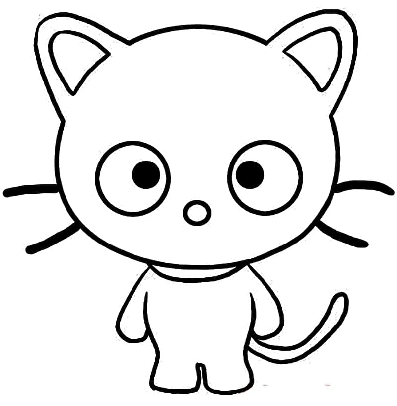 Desenho de Chococat Sanrio para Colorir