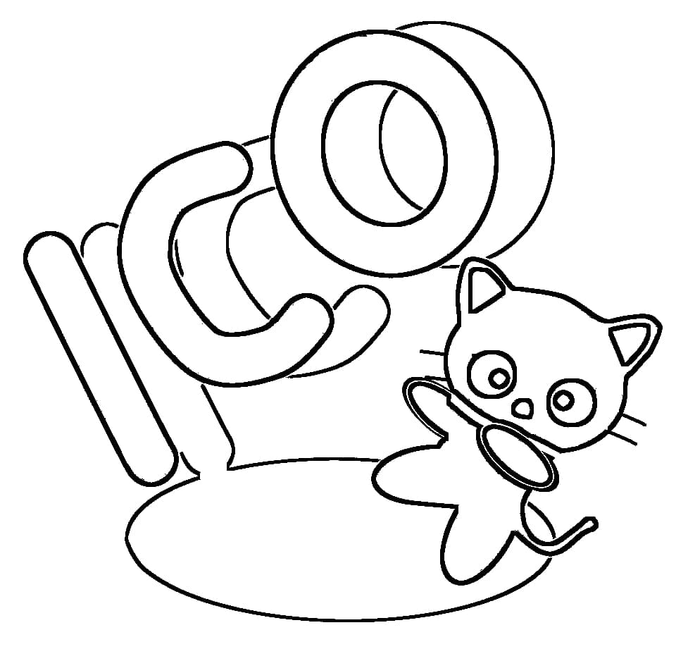 Desenho de Chococat de Sanrio para Colorir