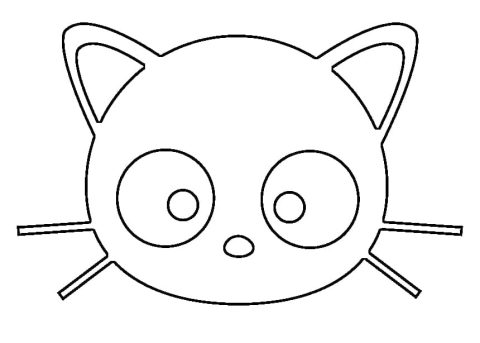 Desenho de Foto de Chococat para Colorir