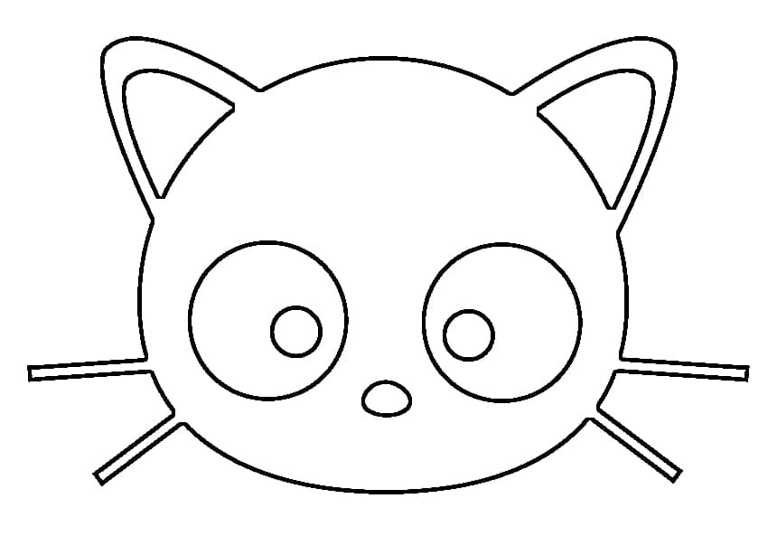 Desenho de Foto de Chococat para Colorir