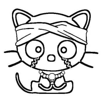 Desenho de Pintura de Chococat para Colorir