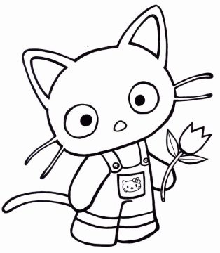 Desenho de Sanrio Chococat para Colorir
