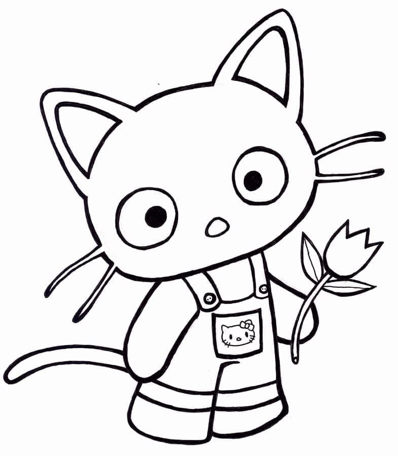 Desenho de Sanrio Chococat para Colorir