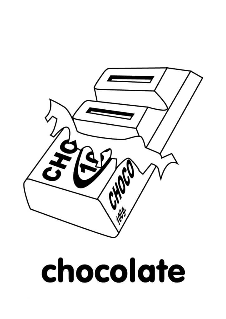 Desenho de Chocolate Quente para Pintar Giz de Cera