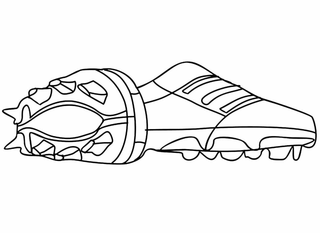 Desenho de Foto de Chuteiras para Colorir