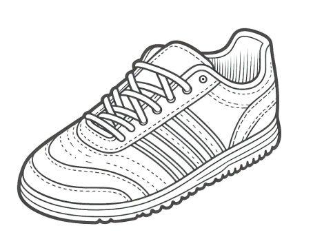Desenho de Linda Chuteira para Colorir