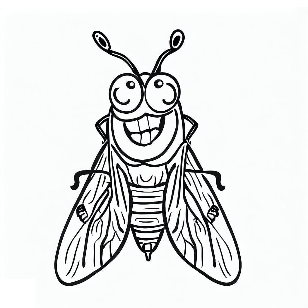 Desenhos de Cigarra para Colorir