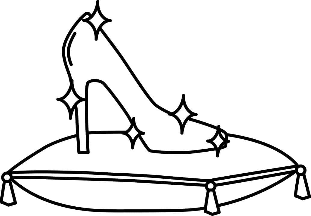 Desenho de Cinderela para Crianças para Colorir