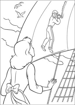 Desenho de príncipe e Cinderela para Colorir