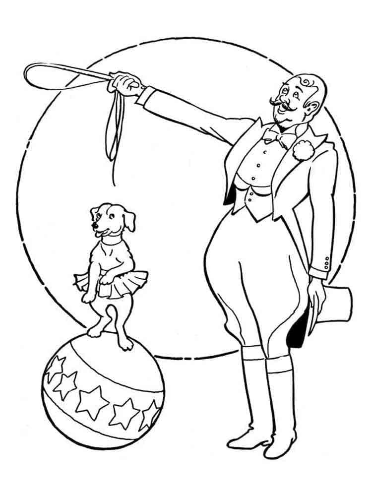 Desenho de Circo Grátis para Crianças para Colorir