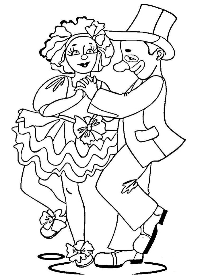 Desenho de Circo Pequeno para Imprimir Lápis de Cor