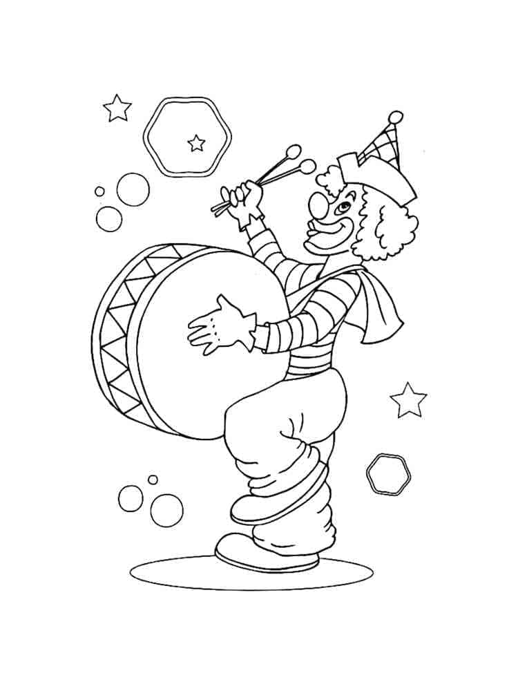 Desenho de Imagem de Circo para Colorir