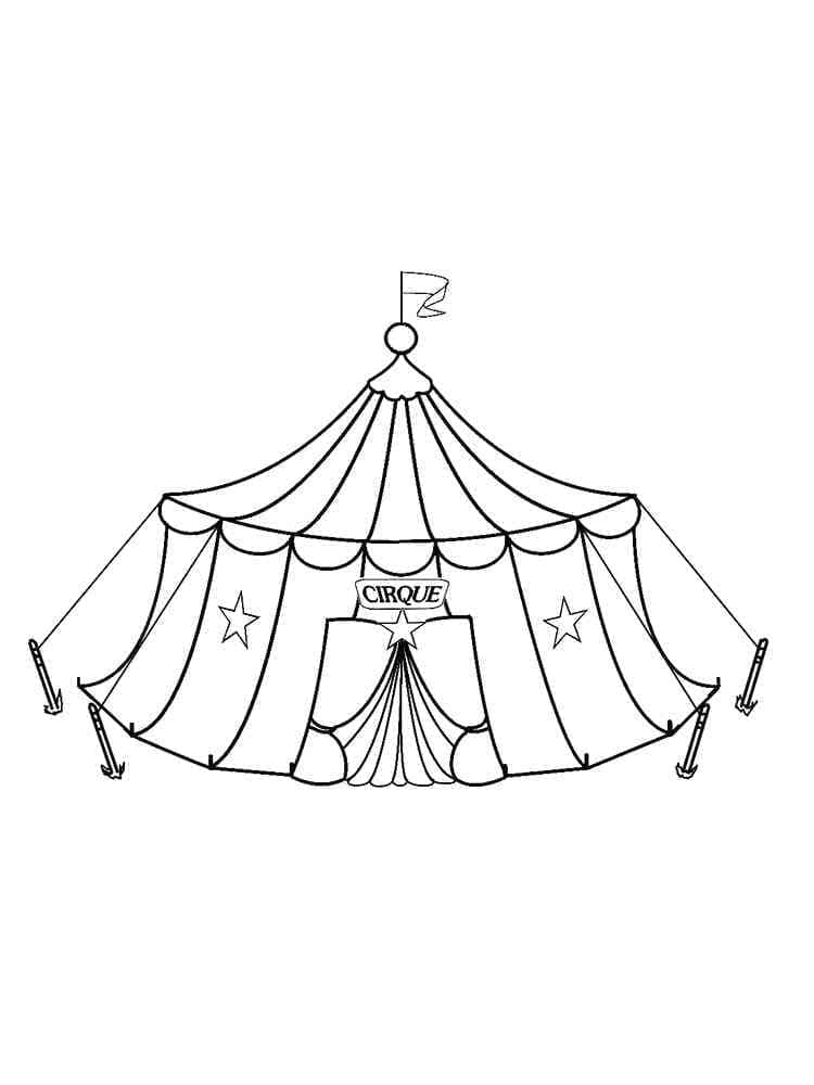 Desenho de o Circo para Colorir