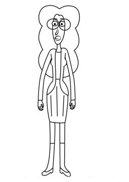 Desenho Melanie Baker de Clarencio para Colorir