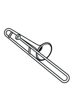 Desenho de Trombone Imprimível para crianças para Colorir