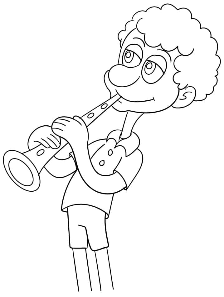 Desenhos de Clarinete para Colorir