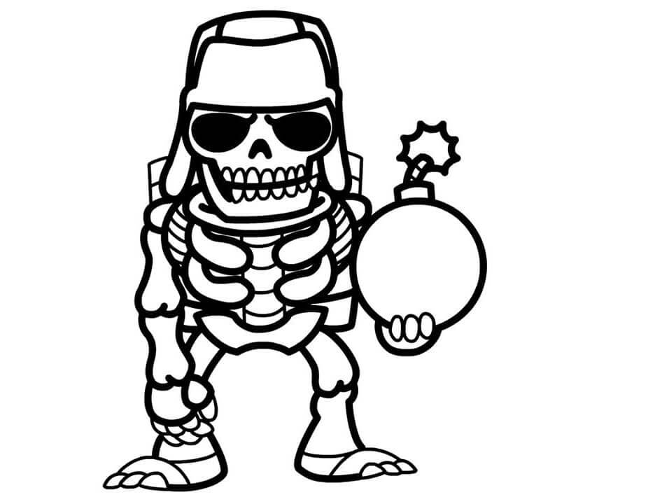 Desenho de Clash Royale com Cavaleiro Imprimivel Download