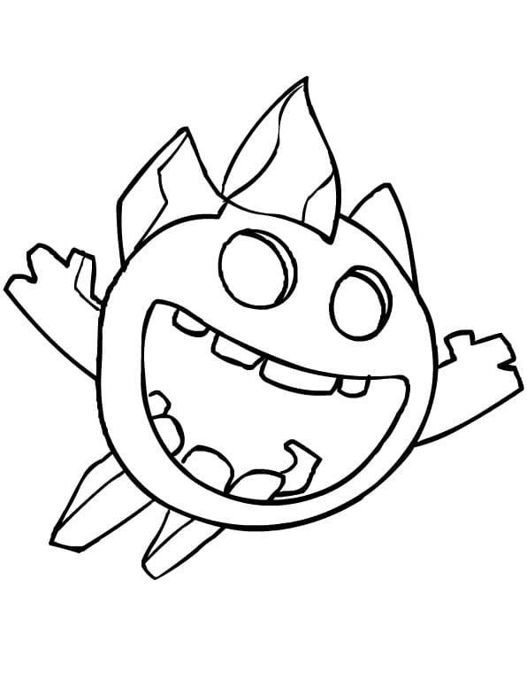 Desenho de Clash Royale com Goblins para Imprimir