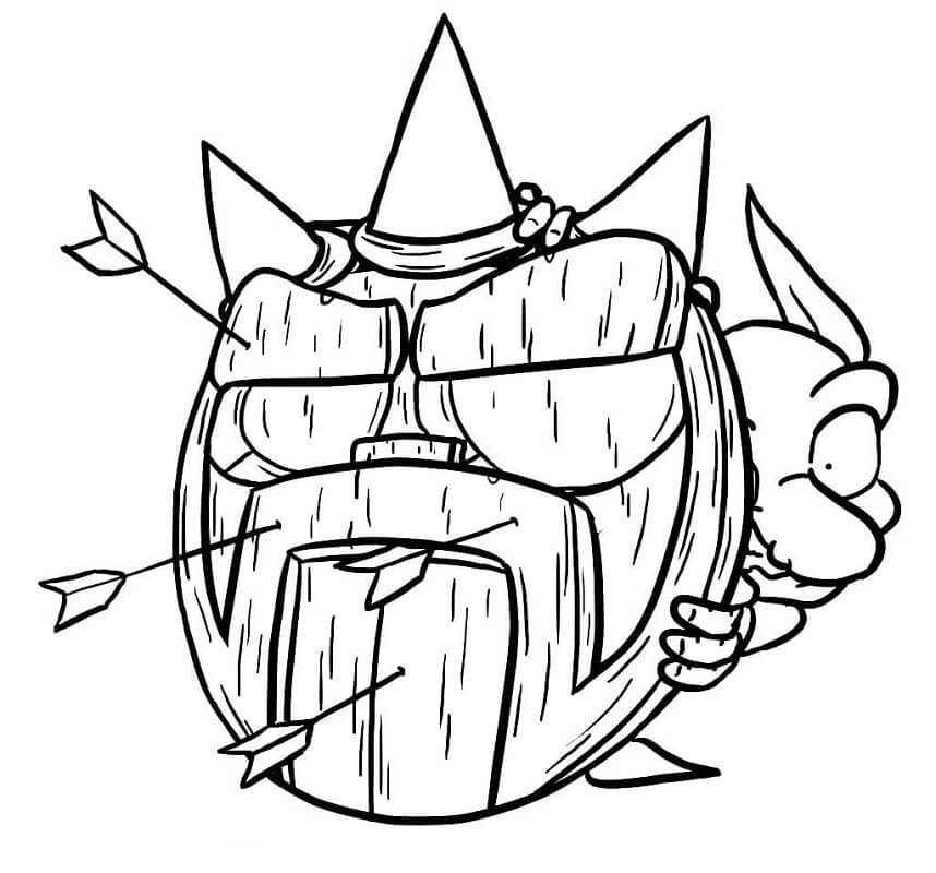 Desenho de Clash Royale com Rei para Imprimir Baixar