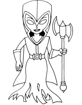 Desenho de Clash Royale com Tronco para Imprimir
