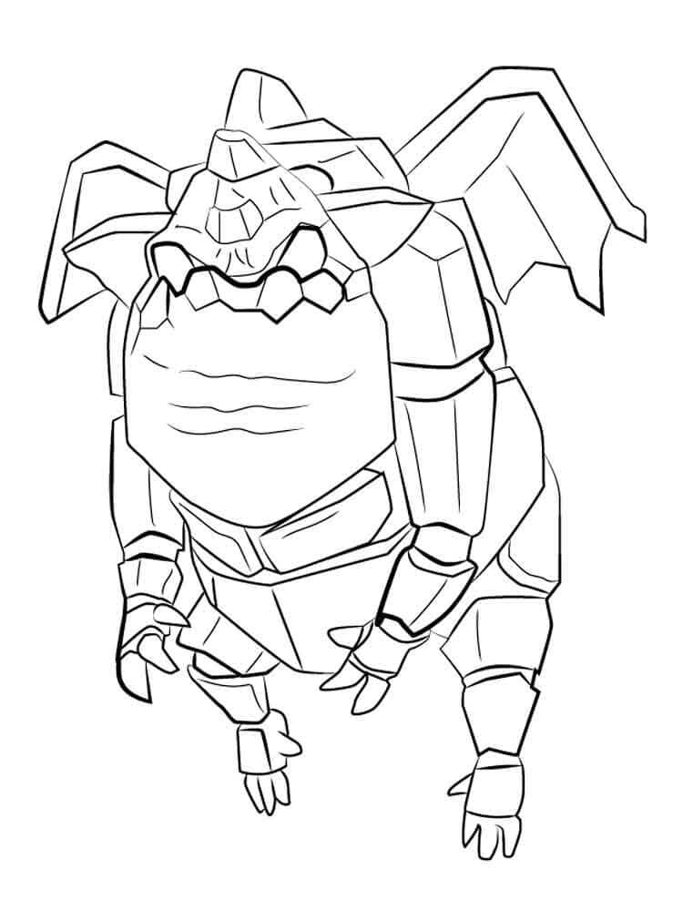 Desenho de Clash Royale Detalhado para Colorir Pdf