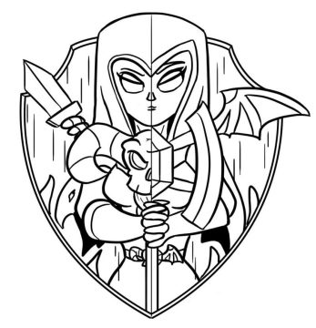 Desenho de Clash Royale para Imprimir lápis de Cor