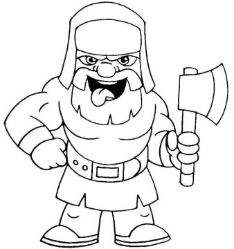 Desenho de Clash Royale para Pintar Giz de Cera