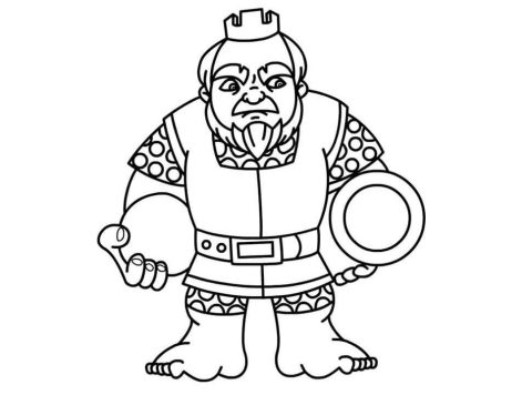 Desenho de Clash Royale Pequeno para Imprimir lápis de Cor