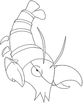Desenho de Pokemon Clauncher Imprimível para Colorir