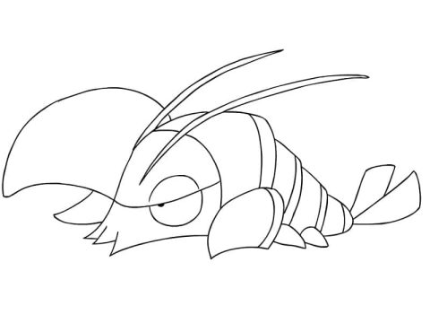 Desenho de Pokemon Clauncher para Colorir