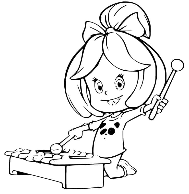 Desenho de Cleo para Colorir