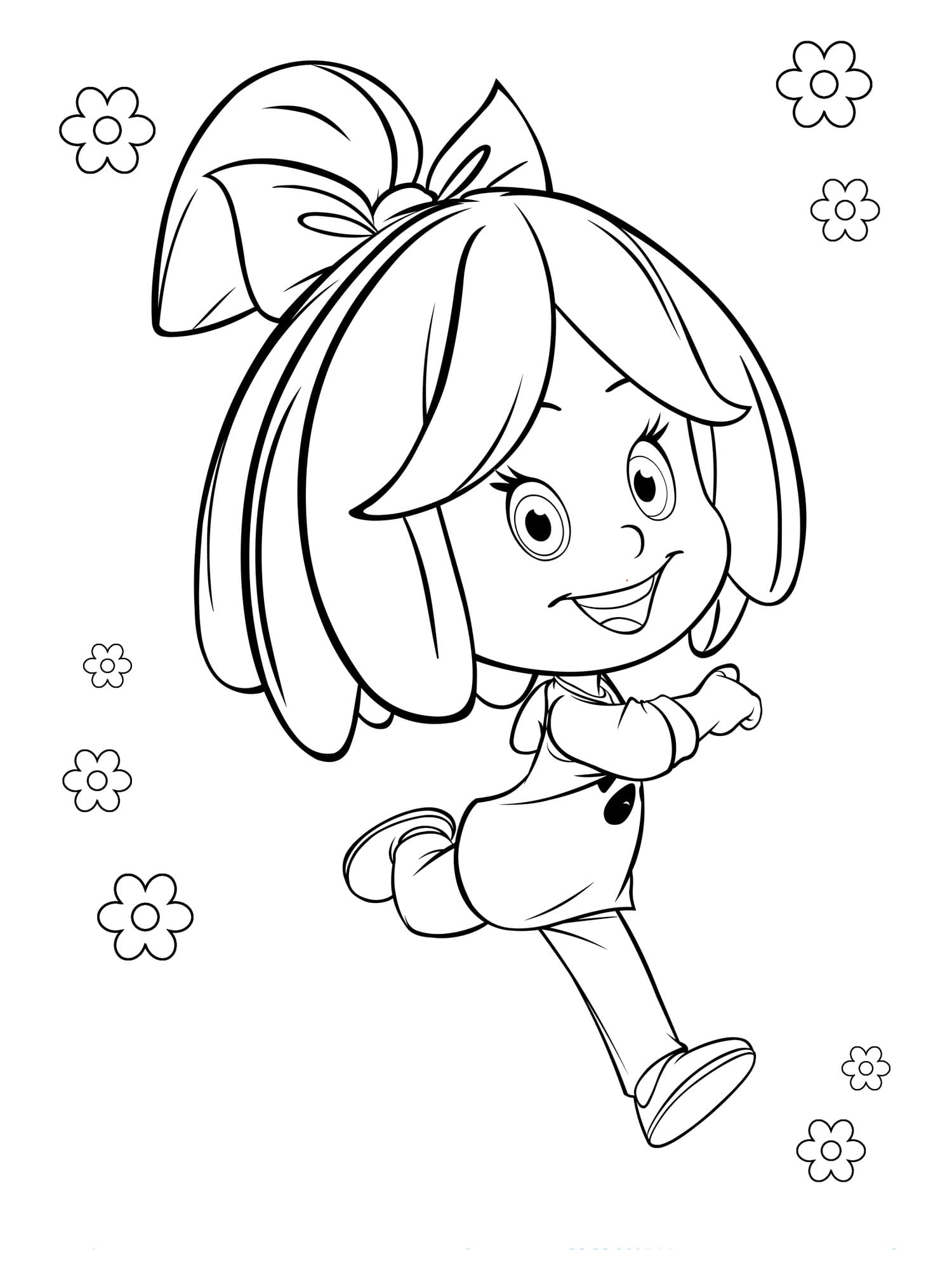 Desenho de Linda Cleo para Colorir