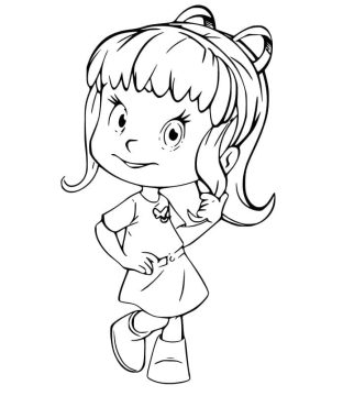 Desenho de Maripi de Cleo e Cuquin para Colorir