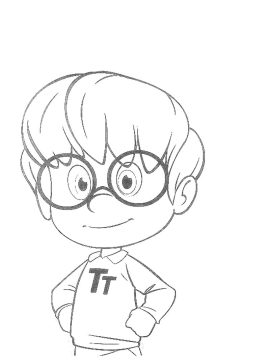 Desenho de Tete de Cleo e Cuquin para Colorir