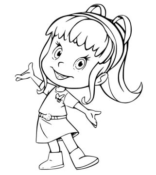 Desenho Imprimível de Maripi de Cleo e Cuquin para Colorir