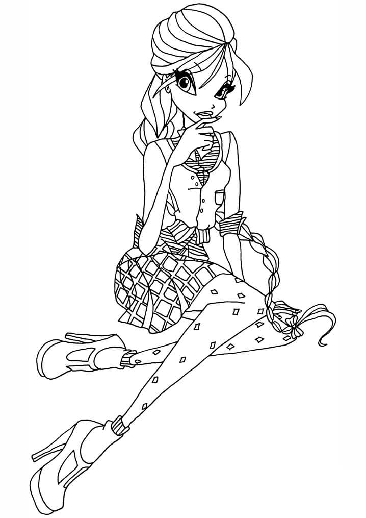 Desenho de Bloom da Clube Winx Imprimivel Download