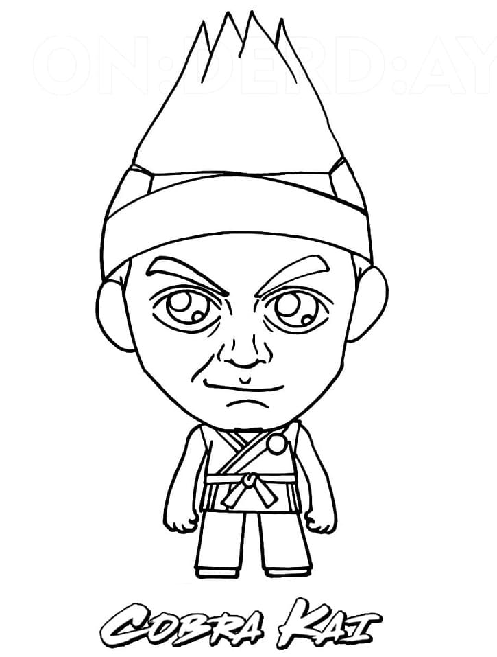 Desenho de Chibi Eli Moskowitz para Colorir