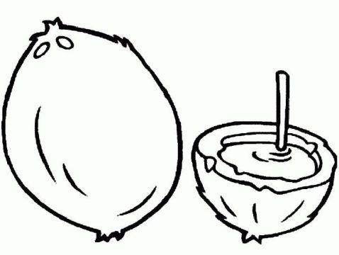 Desenho de coço para Imprimir lápis de Cor