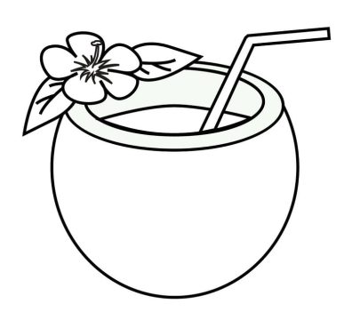 Desenho de coço Partido para Colorir