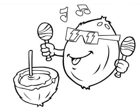 Desenho de coço Pequeno para Imprimir lápis de Cor