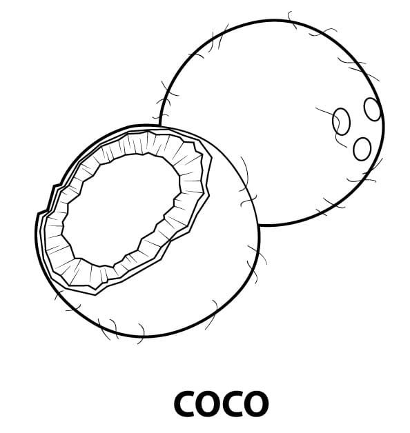 Desenho de Coço Verde para Imprimir