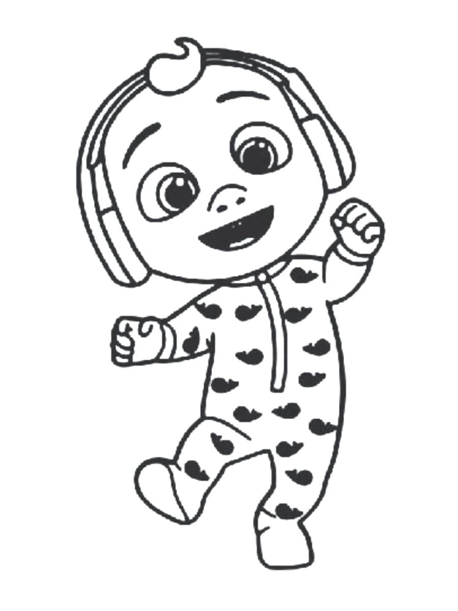 Desenho de Cocomelon Jj para Colorir