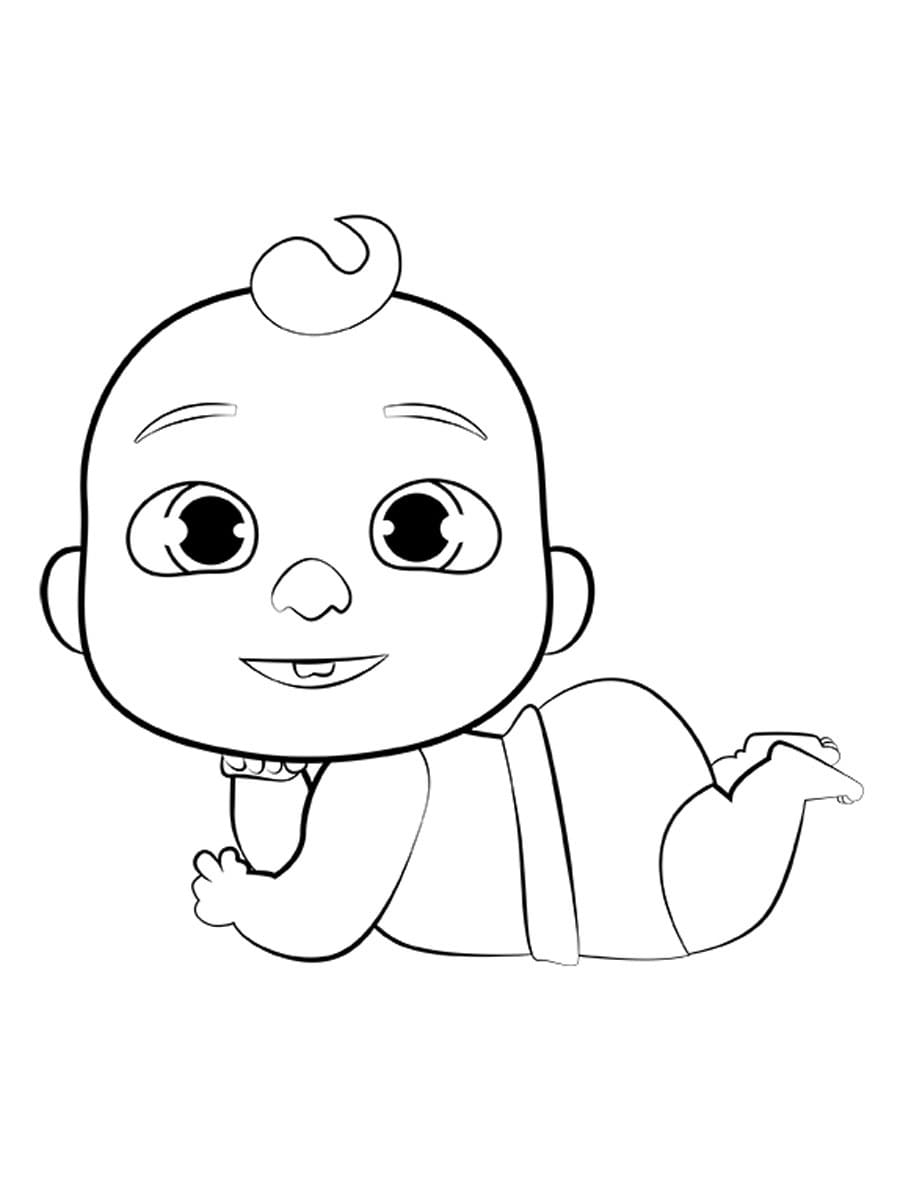 Desenho de Jj Fofo de Cocomelon para Colorir