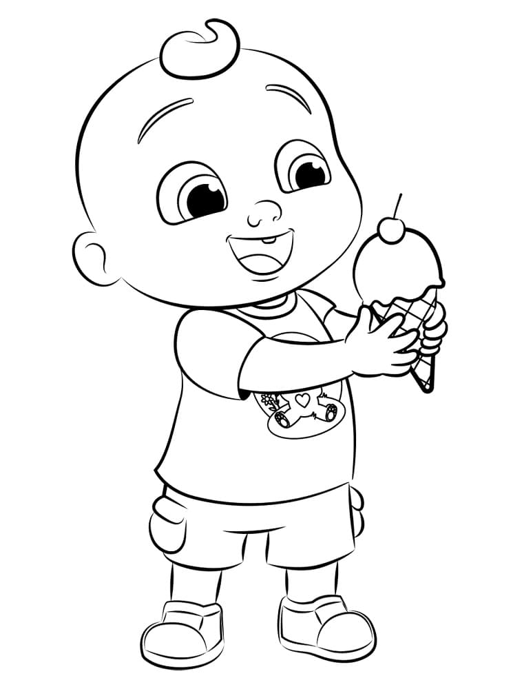 Desenho de Jj de Cocomelon para Colorir