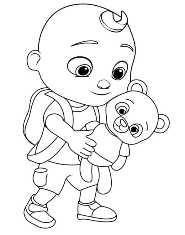 Desenho de Johnny Cocomelon para Colorir