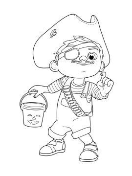 Desenho de Tom Tom Cocomelon para Colorir