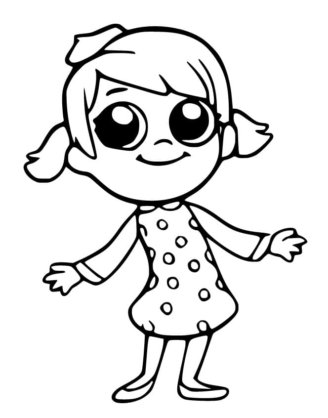 Desenho de Yoyo Cocomelon para Colorir
