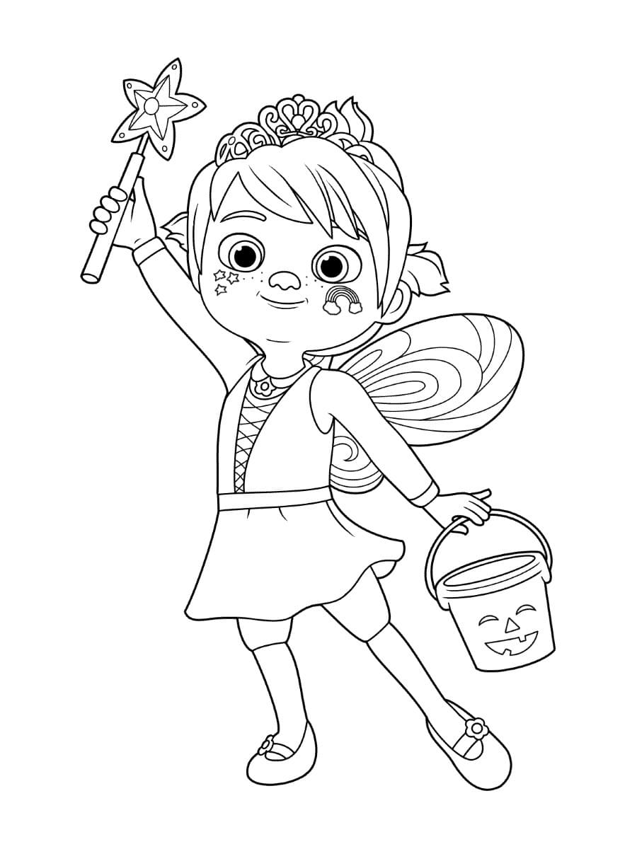 Desenho de Yoyo de Cocomelon para Colorir