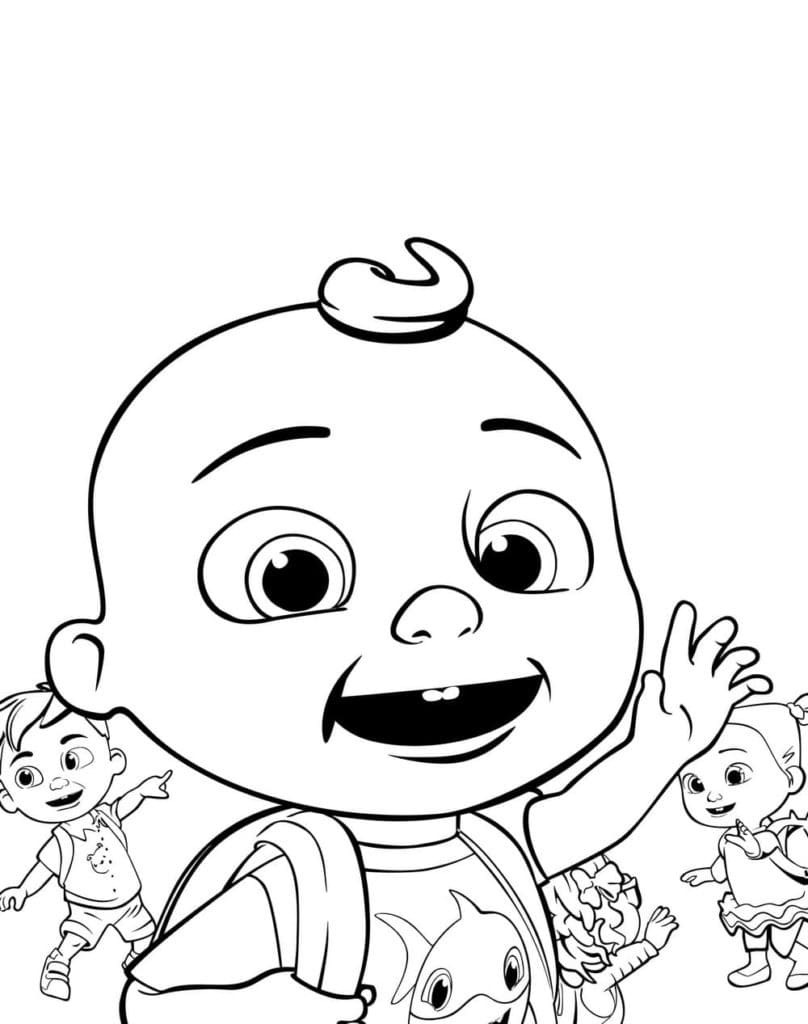 Desenho de Cocomelon para Imprimir Lápis de Cor